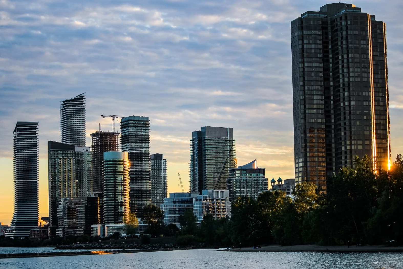 Etobicoke waterfront in Toronto